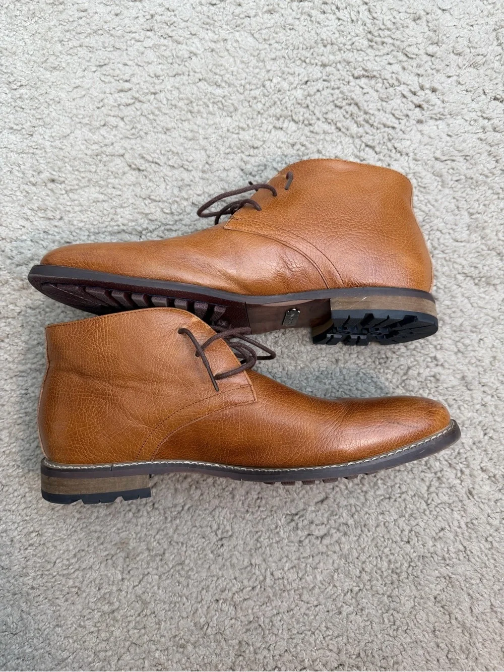 Carlo Morandi Men's Brown Leather Chukka Boots